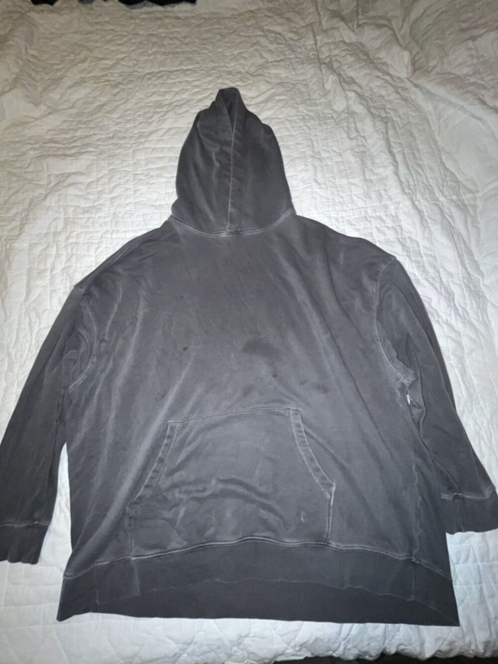 No Boundaries Gray Oversized Fit Hoodie 3XL With Kangaroo Pocket